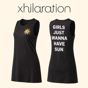 Xhilaration Women’s Swim Cover-Up / Beach Tank Dress – Size Medium
